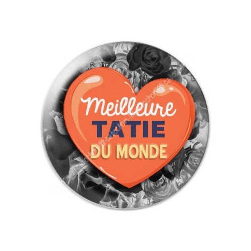 Cabochon résine a coller 25 mm tatie tata f1 