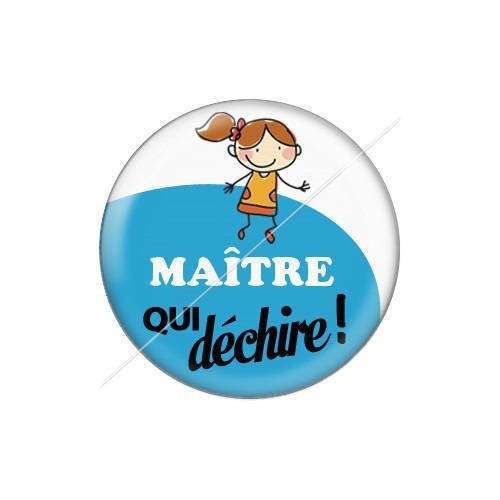 Cabochon résine a coller 25 mm maître j15 