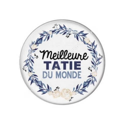 Cabochon résine a coller 25 mm tatie tata f2 