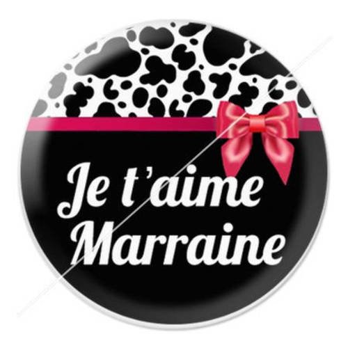Cabochon résine a coller 25 mm pour marraine 10 
