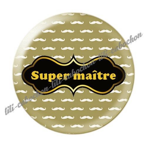 Cabochon résine a coller 25 mm maître i26 