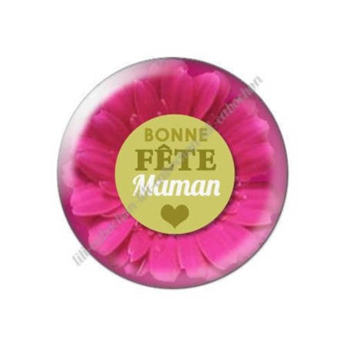 Cabochon résine a coller 25 mm maman p8 