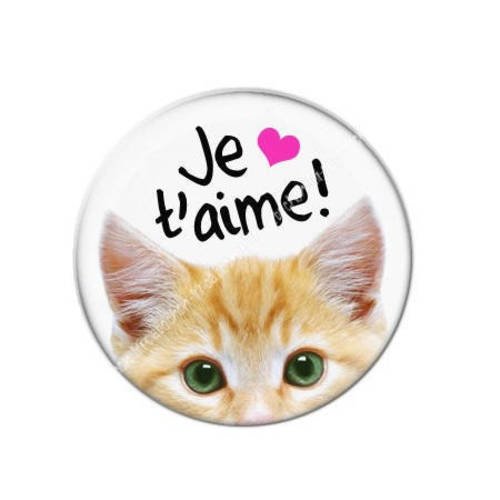 Cabochon résine a coller 25 mm saint valentin amour je t'aime a1 