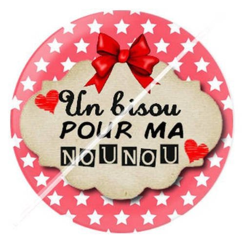 Cabochon résine a coller 25 mm pour nounou 15 