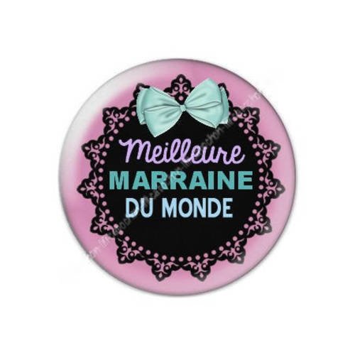 Cabochon résine a coller 25 mm marraine f30 