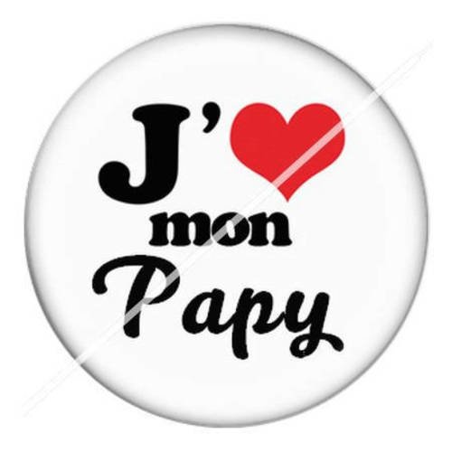 Cabochon résine a coller 25 mm pour fête papy papi 13 