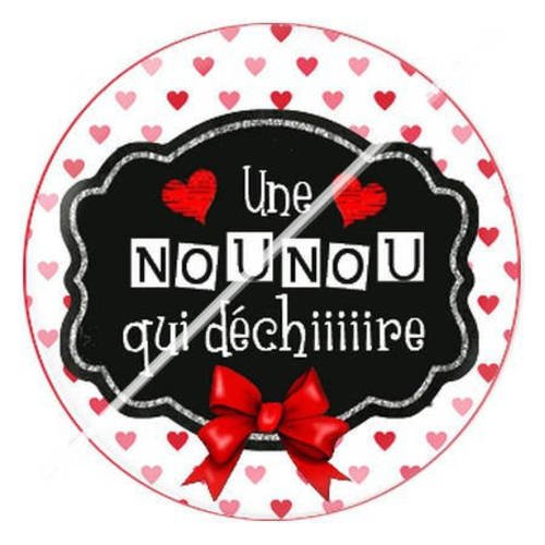 Cabochon résine a coller 25 mm pour nounou b1 