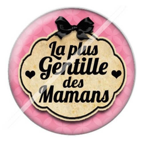 Cabochon résine a coller 25 mm pour maman m3 