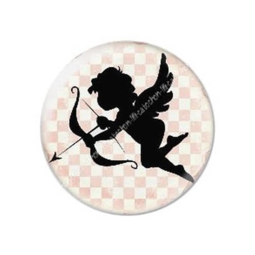 Cabochon résine a coller 25 mm saint valentin cupidon 7 