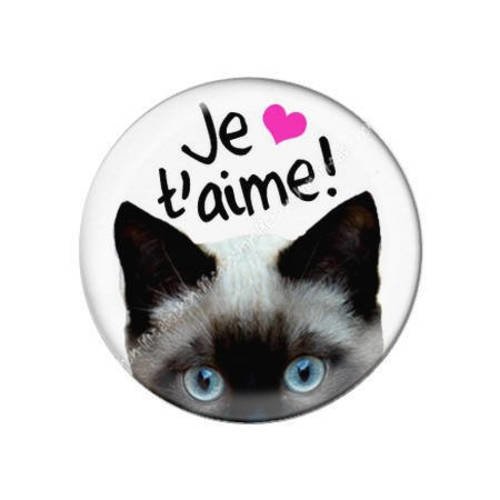 Cabochon résine a coller 25 mm saint valentin amour je t'aime a13 