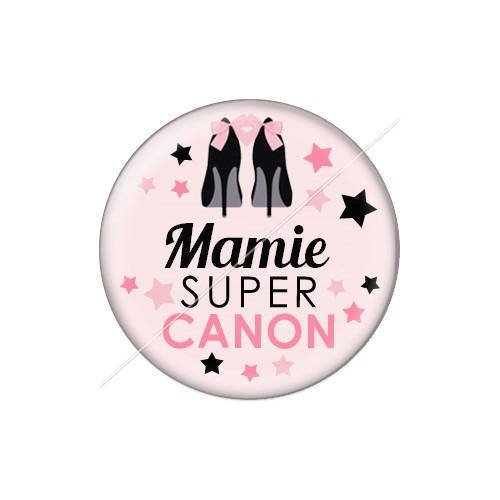 Cabochon résine a coller 25 mm mamie j28 