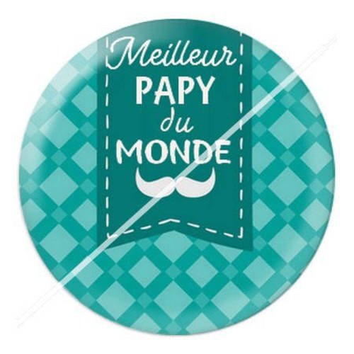 Cabochon résine a coller 25 mm papy 19 