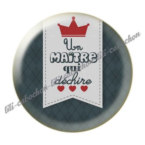 Cabochon résine a coller 25 mm maître i28 