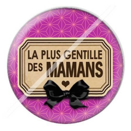 Cabochon résine a coller 25 mm pour maman m5 