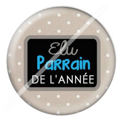 Cabochon résine a coller 25 mm pour parrain b3 