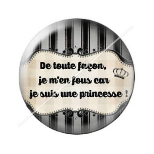 Cabochon résine a coller 25 mm madame 5 