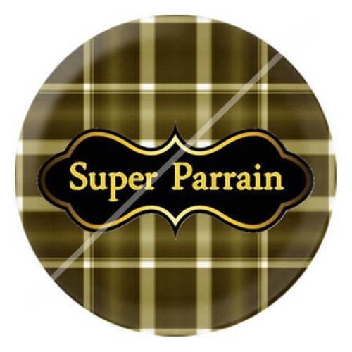 Cabochon résine a coller 25 mm pour parrain 5 