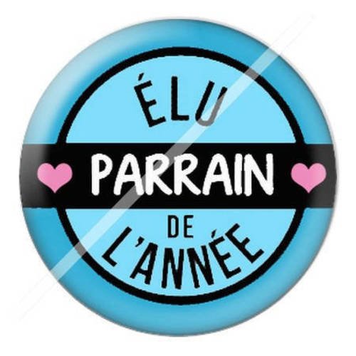 Cabochon résine a coller 25 mm pour parrain b5 