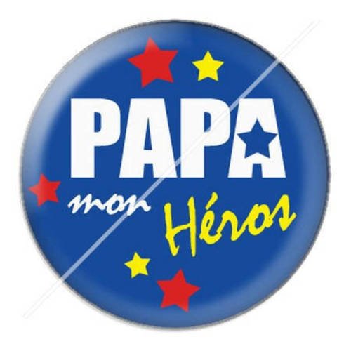 Cabochon résine a coller 25 mm papa d1 