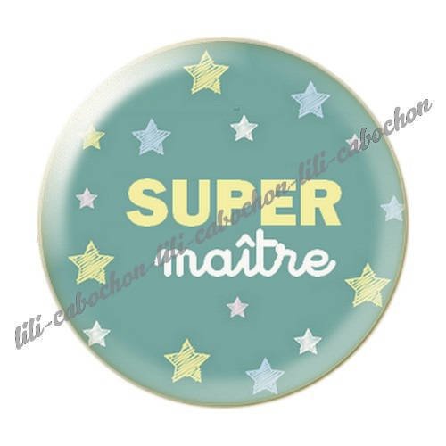 Cabochon résine a coller 25 mm maître i44 