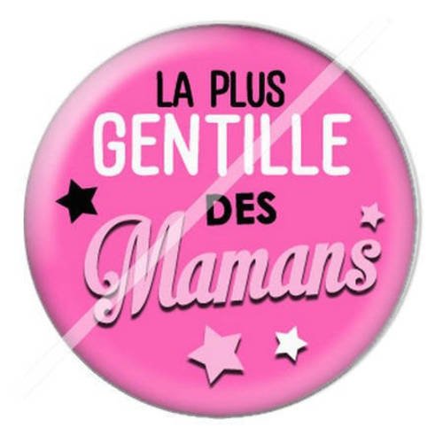 Cabochon résine a coller 25 mm pour maman m12 