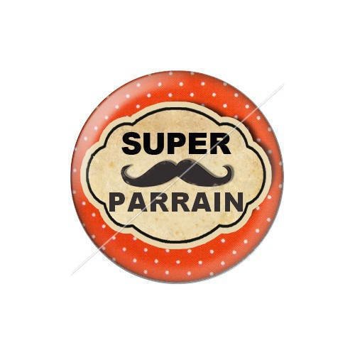 Cabochon résine a coller 25 mm parrain j6 