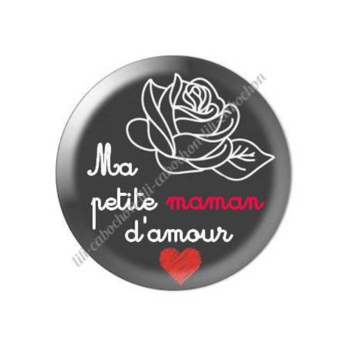 Cabochon résine a coller 25 mm maman m29 
