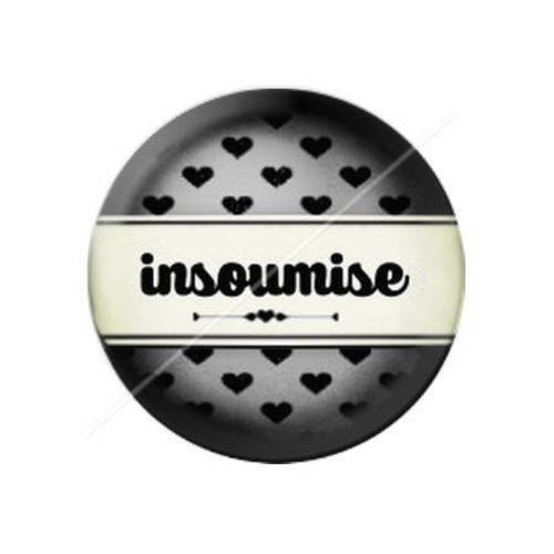 Cabochon résine a coller 25 mm madame insoumise 26 