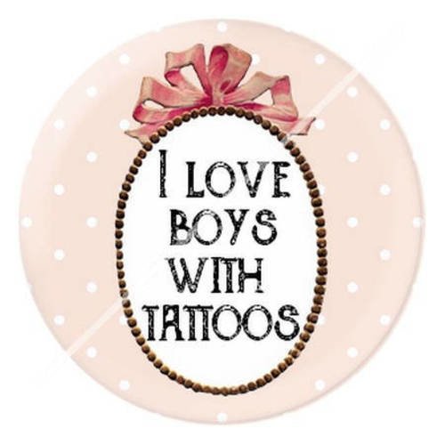 Cabochon résine a coller 25 mm femme tattoo 8 