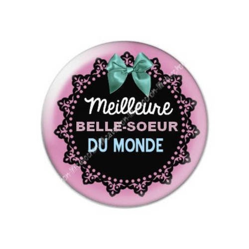 Cabochon résine a coller 25 mm belle-soeur 3 