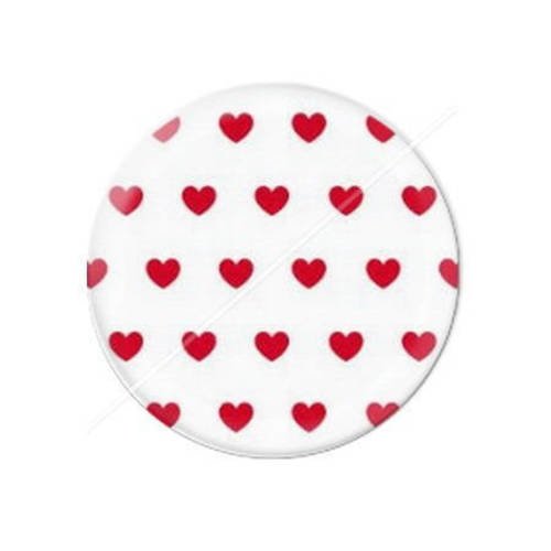 Cabochon résine a coller 25 mm  coeur amour valentin 4 
