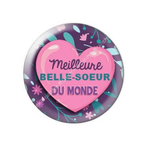 Cabochon résine a coller 25 mm belle-soeur 4 