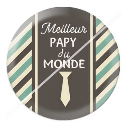 Cabochon résine a coller 25 mm papy 22 