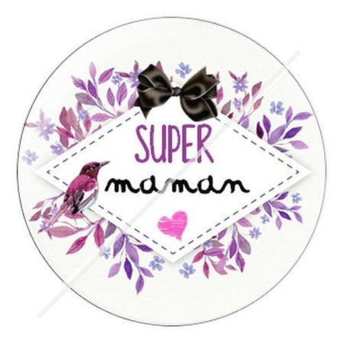 Cabochon résine a coller 25 mm pour maman s3 