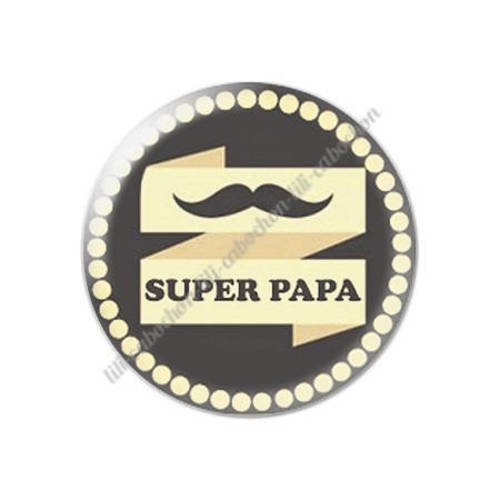 Cabochon résine a coller 25 mm papa 74 