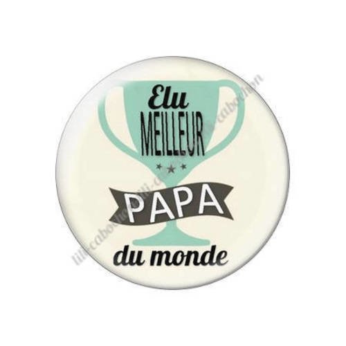 Cabochon résine a coller 25 mm papa 52 
