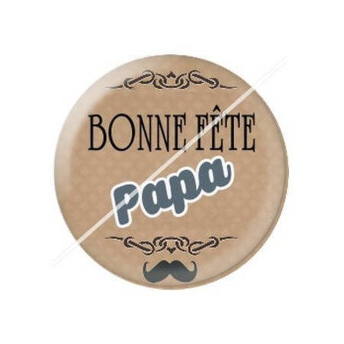 Cabochon résine a coller 25 mm pour papa b5 