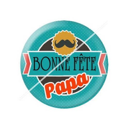 Cabochon résine a coller 25 mm pour papa b11 