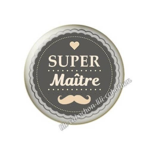 Cabochon résine a coller 25 mm maître ab38 