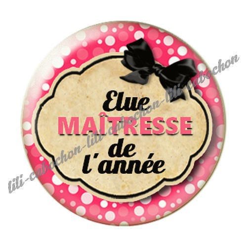 Cabochon résine a coller 25 mm maîtresse i10 