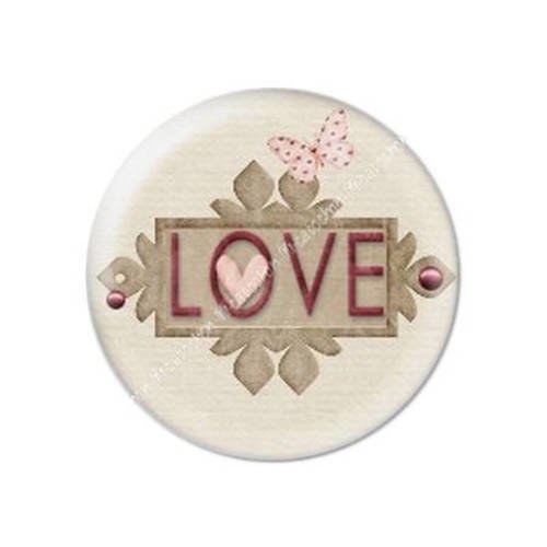 Cabochon résine a coller 25 mm saint valentin cupidon 17 