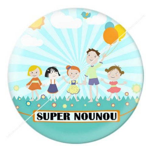 Cabochon résine a coller 25 mm nounou g1 