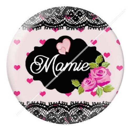 Cabochon résine a coller 25 mm pour mamie b6 