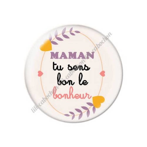 Cabochon résine a coller 25 mm maman m37 