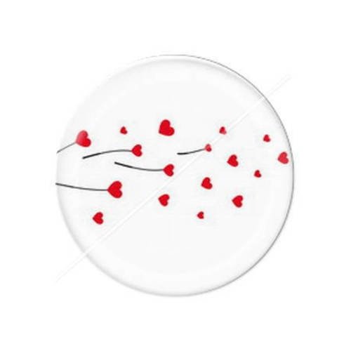 Cabochon résine a coller 25 mm  coeur amour valentin 6 