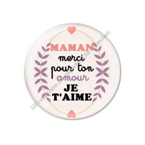 Cabochon résine a coller 25 mm maman m41 