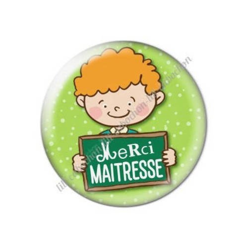Cabochon résine a coller 25 mm maîtresse h18 