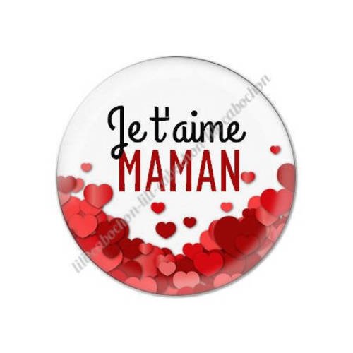 Cabochon résine a coller 25 mm maman m44 