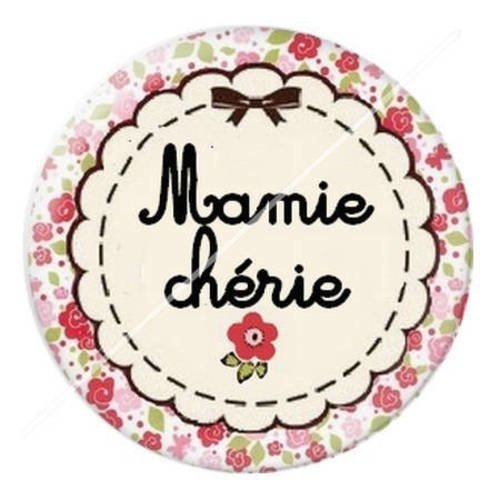 Cabochon résine a coller 25 mm mamie 2 