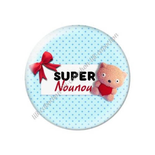 Cabochon résine a coller 25 mm nounou k1 